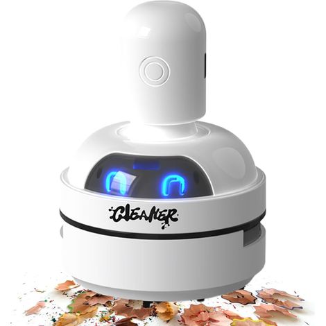 Tragbarer Staubsauger – Dreifach-Bodenreiniger, kompakter Schmutzauffangbehälter mit USB-Akku, leichter Staubbehälter, Präzisions-Handstaubsauger, Computertastaturreiniger (1/4)