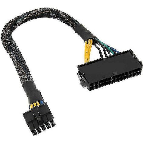 Câble de remplacement pour carte mère Lenovo ATX avec adaptateur 24 broches femelle vers 10 broches mâle - Compatible avec les modèles Lenovo (1/5)