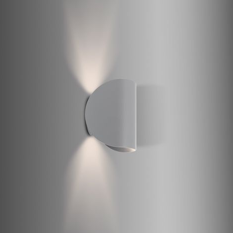Aplique de Pared LED 6w de Aluminio Iluminación Doble Cara Gaia Gris 3000K Blanco Cálido (1/5)