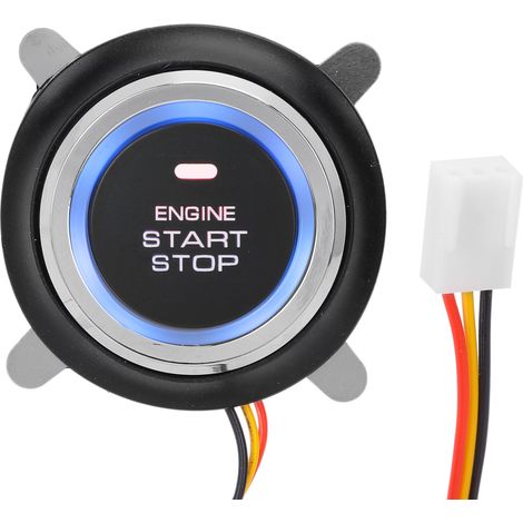 Keenso Zündstartknopf, 12V Motorstart-Stopp-Druckknopf, universeller schlüsselloser Zündstartschalter für Autos. (1/5)