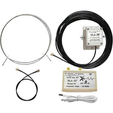 Mla-30+ Plus 0,5–30 MHz Ring-Aktiv-Empfangsantenne, SDR-Loop-Antenne, rauscharm, mittlerer Kurzwellenstrahl (1/5)