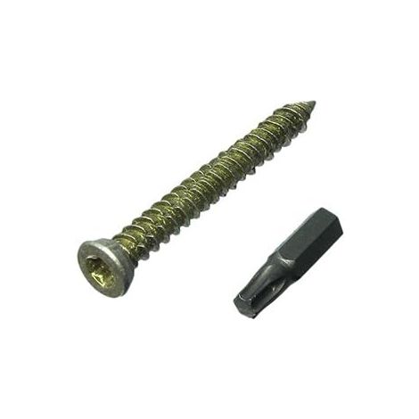 One Stop DIY Lot de 6 vis pour cadre de porte et fenêtre avec embouts Torx 7,5 mm 122 mm