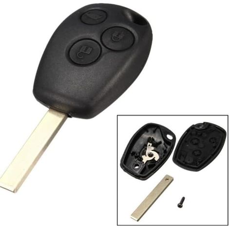 2 x Coques de télécommande 3 boutons pour Renault (1/4)