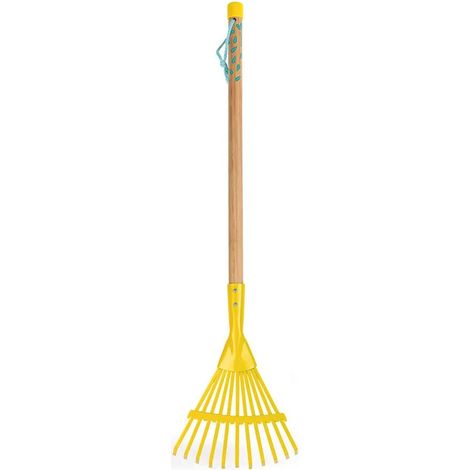 Attrezzo da giardino Janod happy garden large leaf rake metallo legno