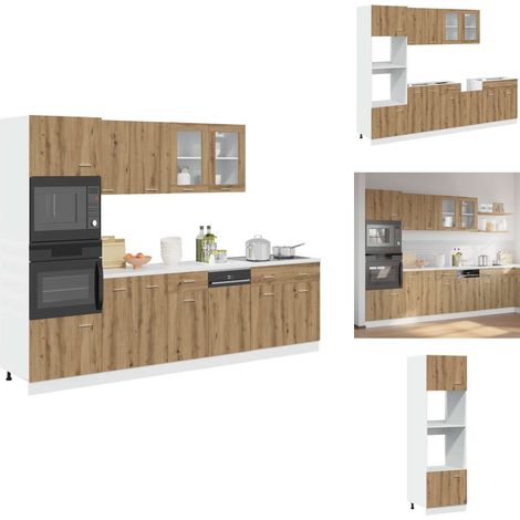 Ensemble d'armoires de cuisine 7 pcs chêne artisanal - Ensemble D'armoires De Cuisine - Ensemble D'armoires De Cuisine - Ensemble D'armoires - Armoire De Cuisine (1/5)