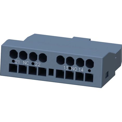 Siemens Interruptor auxiliar transversal, 1NA+1NC, Conexión por resorte para disyuntor S00/S0, 3RV29012E