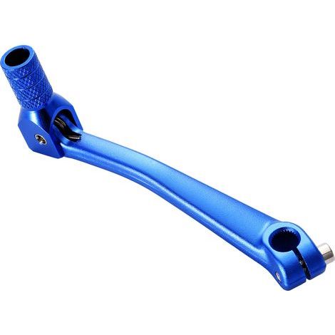 CNC-gefräster, klappbarer Schalthebel aus blauer Aluminiumlegierung, kompatibel mit verstärkten Antikollisions-Schalthebel-Modifikationsteilen für 50-125 cm³ Viertakt-Offroad-Motorräder (1/4)
