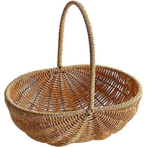 Einkaufskorb, Picknickkorb, Obstkorb, Handkorb 27 cm x 27 cm x 20 cm (1/5)