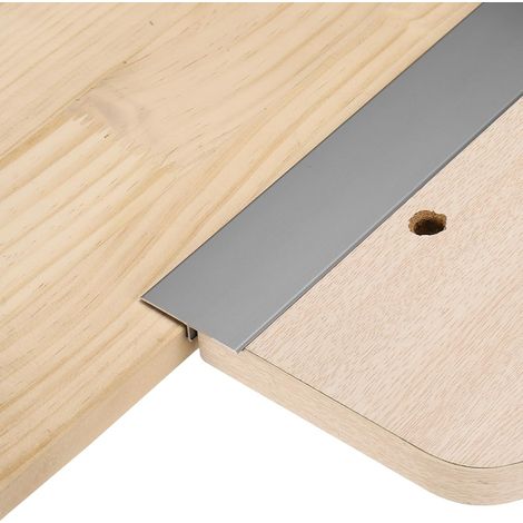 3Pcs 4ft x 1.57" Profilé De Transition En T Pour Sol, Bords En Alliage D'Aluminium Pour Joints De Plancher Vinyle, Pour Lames De Parquet Carrelage Et Interstices De Sol, Gris Clair (1/5)