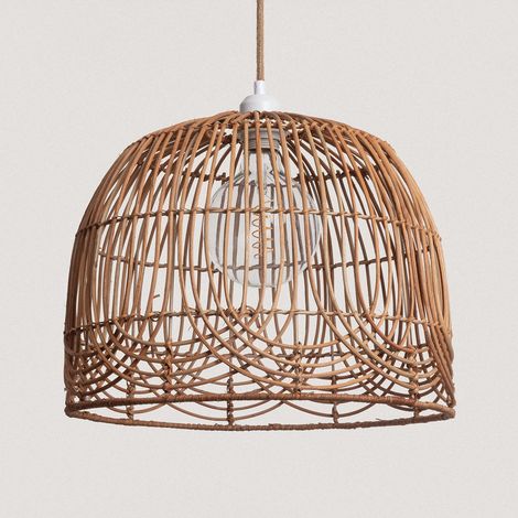 Suspension Rotin Anipe ILUZZIA Textile noir (1/5)