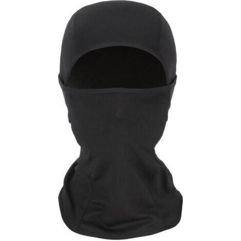 Cagoule de moto, cagoule douce et respirante, protection solaire complète, coupe-vent, masque de cou multifonctionnel, noir (1/4)