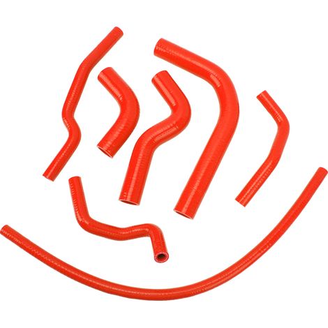 Kit de durites de refroidissement de radiateur en silicone étanches et résistantes à la chaleur pour Suzuki Samurai rouge. (1/5)