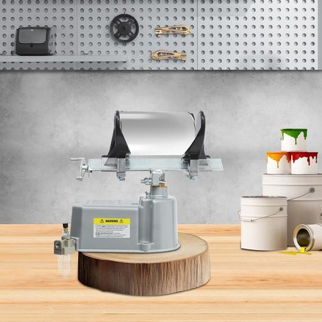 Pneumatic Paint Shaker, Pneumatic Oscillation Machine Air Powered Paint Can Shaker Machine with Adjustable Clamp, Paint Inks Mixing Shaker Heavy Duty Mixer for Round, Square, Rectangle Buckets 700r/mi (1/5)