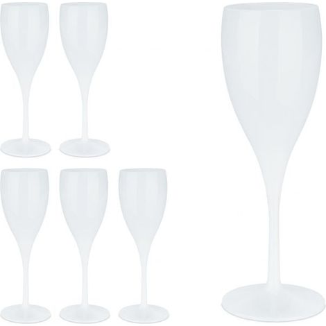 Bicchieri da champagne in plastica, set da 6 (1/5)