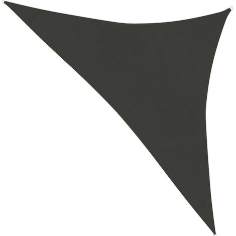 Voile d'ombrage - Toile solaire - Voile de parasol 160 g/m² Anthracite 2,5x2,5x3,5 m PEHD Chic-641669 (1/5)