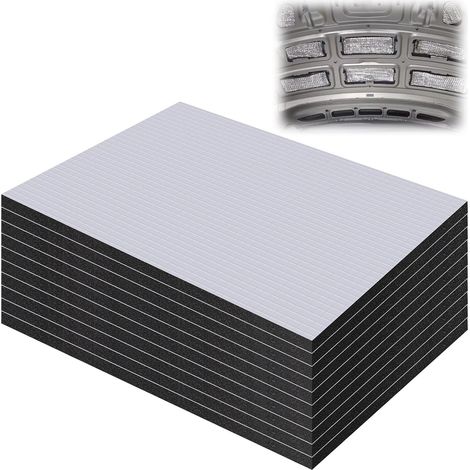 5 Pièces de Tapis Isolant Pour Voiture, Tapis Insonorisant 25 X 18 cm, Tapis d’Isolation Acoustique, Tapis Isolant en Plaques d'Aluminium Butyle, Tapis D’Isolation Acoustique, pour Étanche Lgnifuge (1/5)