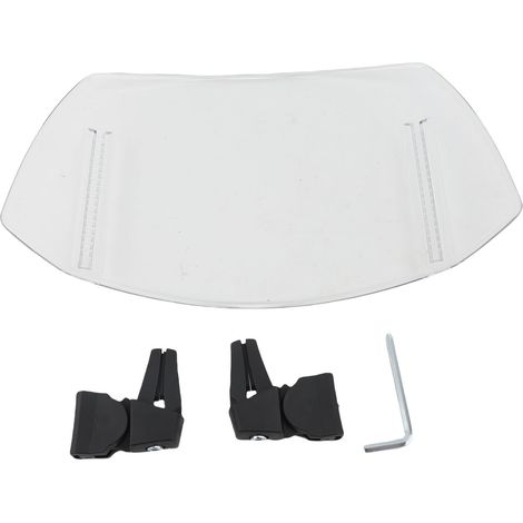 Prolunga per parabrezza moto, deflettore antivento universale rialzato con clip, prolunga spoiler. (1/2)