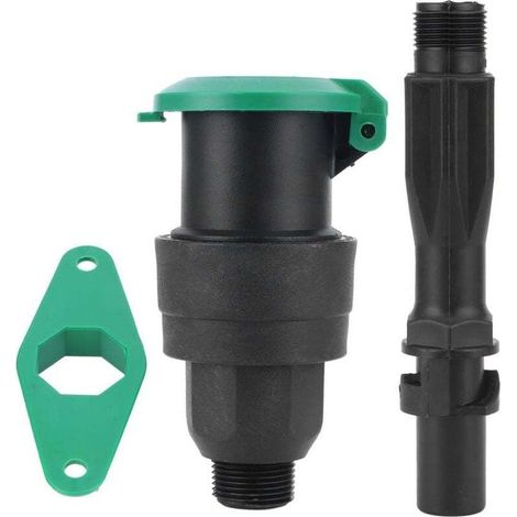 Valve d'admission d'eau rapide 3 pièces/ensemble G3/4, aménagement paysager, Irrigation de pelouse, raccord rapide (1/4)
