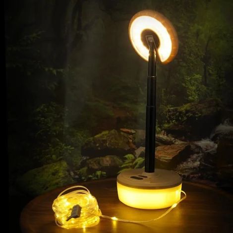 Lampe de Camping Télescopique, Guirlandes Lumineuses Lanterne Camping Portable Recyclable 3 Modes D'éclairage, Lumières ODIPIE (1/4)