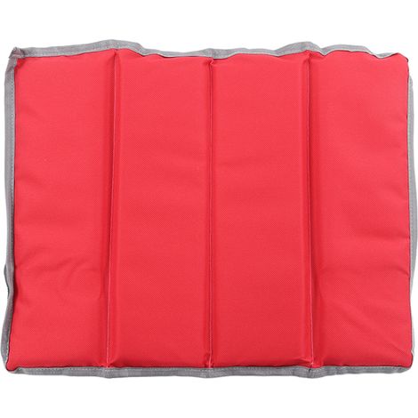 Tapis de sol pliable, imperméable, doux et portable, coussin pour pique-nique, camping, plage, rouge