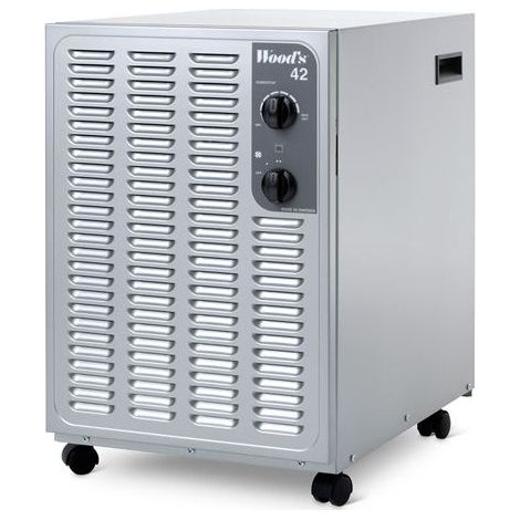 Déshumidificateur 25L par jour pour espaces jusqu'à 190 m² – Système i-EcoDefrost – Réduit moisissures et améliore qualité de l'air – Wood'S