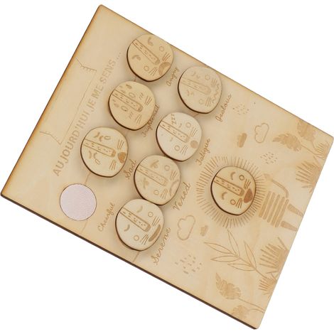 Tableau des émotions Montessori en bois pour enfants, affiche éducative des humeurs quotidiennes, jouet d'apprentissage pour maison, école, classe, thérapie, décoration de bureau (1/5)
