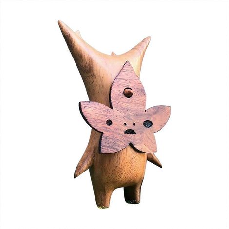 Korogu Family Wooden Grain Crafts Decoration Resin Material Sculpture-C (1/5)