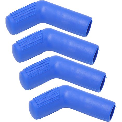 4PCS Protège-chaussures en caoutchouc antidérapant pour levier de vitesse moto, universel pour motos de route, tout-terrain et quad, bleu (1/5)