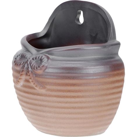 Pot de Fleur Céramique Suspendu Mural pour et Cactus Pot de Jardinage Décoratif Compact pour Balcon et Intérieur Résistant et Élégant (1/5)