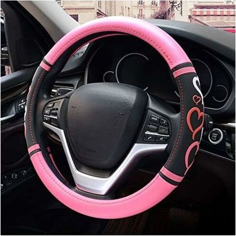 Coprivolante da donna per auto, protezione per volante auto, alla moda - Universale per auto/camion/SUV, diametro 38 cm (15") (1/4)