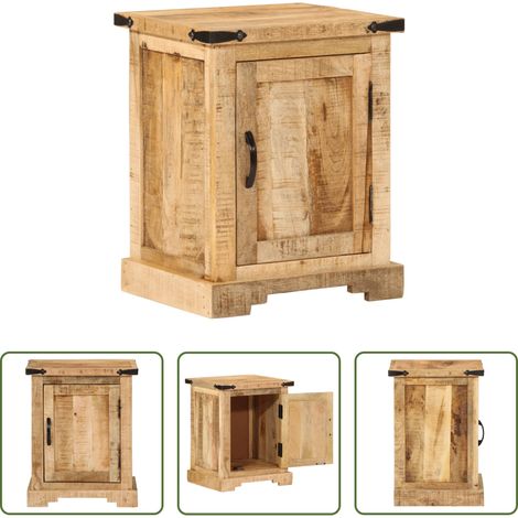 Bois de manguier - Table de chevet 40x35x50 cm bois de manguier massif (1/5)