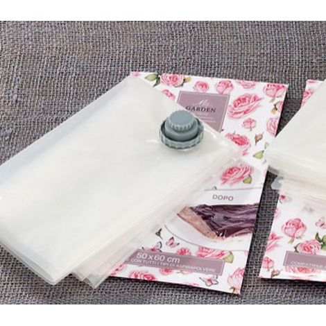 busta sacco salvaspazio sottuovuoto profumata per armadi cm 50x60 space bag (1/2)