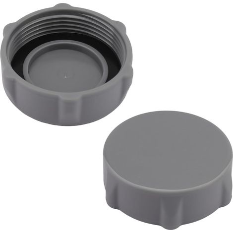 2pcs Bouchon de Vidange Piscine Compatible avec P01006 P6H1158, Bouchon Piscine pour Piscines Hors Sol, Accessoire de Remplacement Durable - Gris (1/5)