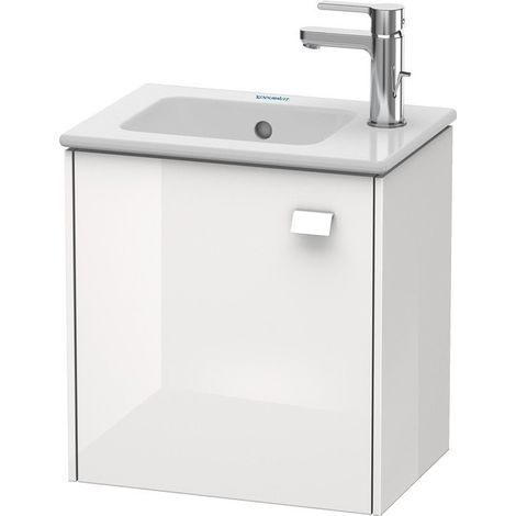 Meuble sous-vasque BRIOSO 442x420x289mm poignée chromé ouverture droite châtaignier. d