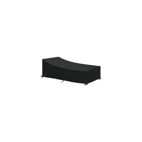 Housse pour chaise longue de jardin 210 x 75 x 40/80 cm - Imperméable, coupe-vent et indéchirable - Usage extérieur (1/5)