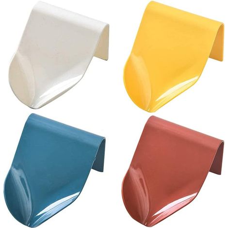 MINKUROW Set Di 4 Portasapone Portasapone Portasapone A Parete In Plastica Autodrenante Per Cucina Vasca Da Bagno Spazzola Spugna Bagno (4 Colori) (1/5)