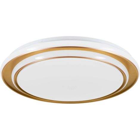 Eglo LED Deckenleuchte Moschetta gold weiß Ø 49 x 7 cm warmweiß-kaltweiß
