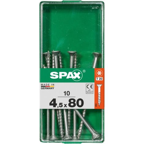Vis spax universal screw 4.5 mm diamètre 80 mm longueur