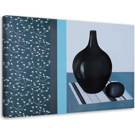 Tableau sur toile Nature morte Cruche Bleu 60x40 (1/5)