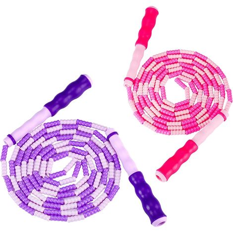 Corde à Sauter En Bambou - Pour Enfants 6-12 Ans - Sport Et Fitness - Compétition Maternelle - 1 Pièce (1/5)