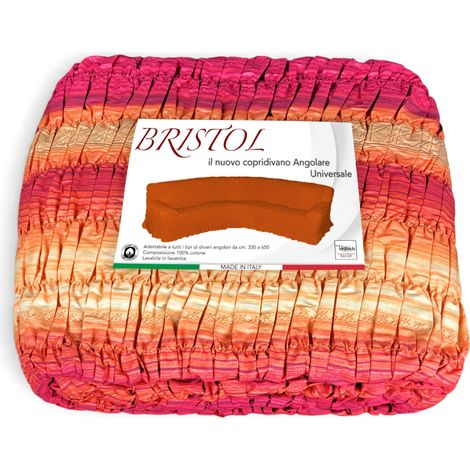 COPRIDIVANO ANGOLARE UNIVERSALE BRISTOL ETNICO BORDEAUX (1/5)