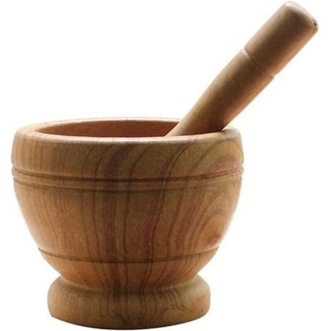 Kitchen Mortar and Pestle Set, Manual Herb Mortar and Pestle Set, Spice and Herb Mortar and Pestle Set for Grinding Garlic, The A438 (1/4)