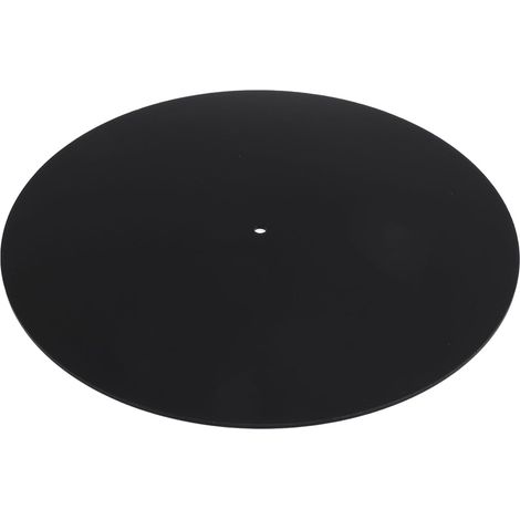 Turntable Mat Acrylique Antictatique Réduction du Bruit Slipmat Sliptable pour Le Joueur Record de 12 Pouces (Noir) (1/5)