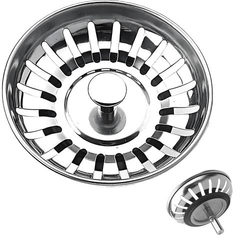 Bouchon Evier Cuisine 78mm, Filtre Evier Cuisine Universel, Inoxydable Produit pratique pour la maison et l'usage quotidien (1/4)