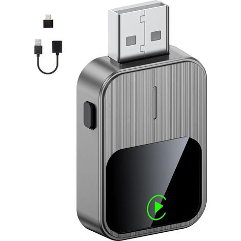 Adaptateur CarPlay sans Fil pour iPhone Plug , Play Connexion Rapide et Stable Mini USB avec Bouton de réinitialisation Compatible Voitures 2016+ (1/5)