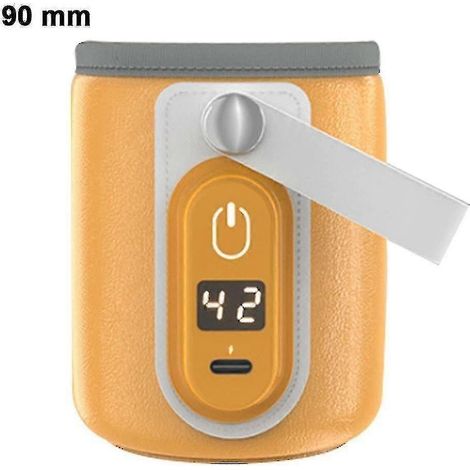 Chauffe-biberon portable USB pour lait maternel, charge rapide et chauffage précis, idéal pour la voiture et les voyages. (1/3)
