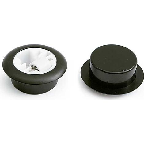 rodillo giratoria rida d54-40mm plástico negro aro ø15 plast., carga 50kg rueda