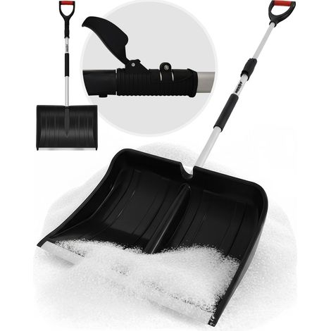HECHT 485 TF Pelle à neige 49cm Manche télescopique 122,5 à 155,5cm Bord métallique déneigement (1/5)