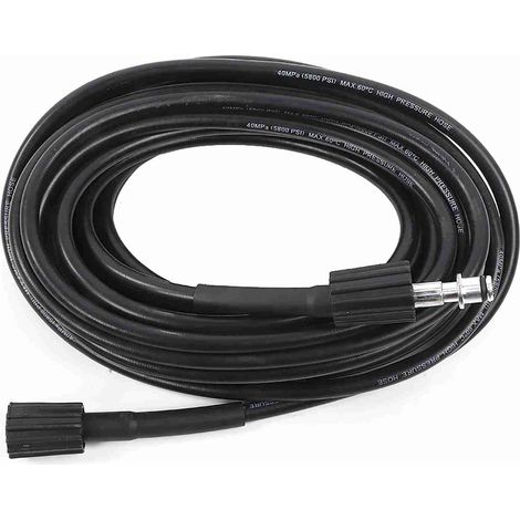 Tuyau de machine à laver haute pression 20 m 5800 psi pour nettoyeur haute pression, adaptateur mâle-mâle 14 mm (1/5)