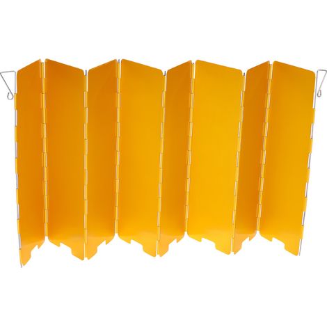 Pare-vent pliable pour réchaud à gaz 8 plaques, accessoire de camping en extérieur (jaune) (1/5)
